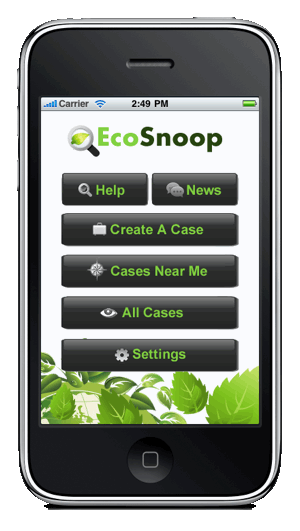 Eco Snoop iphone app