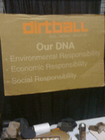 Dirtball Sign Made With Cardboard 