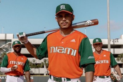 university of miami baseball uniforms